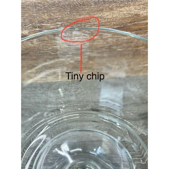 Pampered Chef Trifle Bowl #2832 Glass Bowl & Stand With Plastic Lid with box - Picture 4 of 13